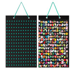 HASTHIP Shoe Charms Organizer for Wall Display with 180 Slots and Felt Board | Easy Hanging