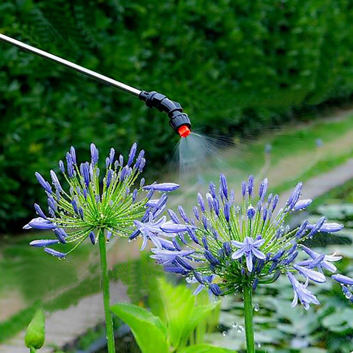HASTHIP Drip Irrigation Accessories Set for Garden Watering with Elbow Connectors & Adjustable Emitters