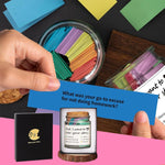 HASTHIP Dad I Want to Hear Your Story Pop Quiz Jar for Fathers featuring Color Coded Themes | Meaningful Parent Child Conversation Cards