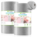 HASTHIP Microfiber Cleaning Cloth Roll 100 pcs with Pre Cut Tear Away Sheets for Kitchen Use