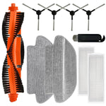 HASTHIP® Sweeping Robot Accessories Set Compatible for Robot Vacuum S10, Replacement Spare Parts Accessories, Main Side Brush Filter Mop Cloth.