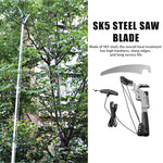 Tree Branch Cutter and Pruning Saw, Heavy Duty SK5 High Carbon Steel Branch Cutter For Tree with 5 Meters Pull Cord, Labor Saving Long Reach Pruning Saw for Sawing and Shearing (Without Pole)