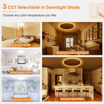 HASTHIP 12" LED Ceiling Light with Remote Control & 3 Color Dimmable Design