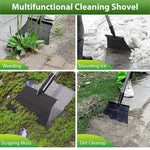 HASTHIP Garden Cleaning Shovel for Weed Removal featuring Ergonomic Handle and 120CM Steel Blade