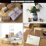 HASTHIP Washi Tape Set for Journals and Scrapbooks with 4 Rolls 78.74 in Each | Vintage Theme