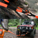 HASTHIP 17,000lb Tow Strap 16.4ft with 2 Shackles and Storage Bag