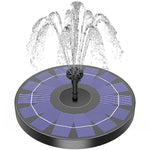 HASTHIP Solar Water Fountain for Garden with 6 Nozzles and 1.5W Pump | Bird Bath Pond Use
