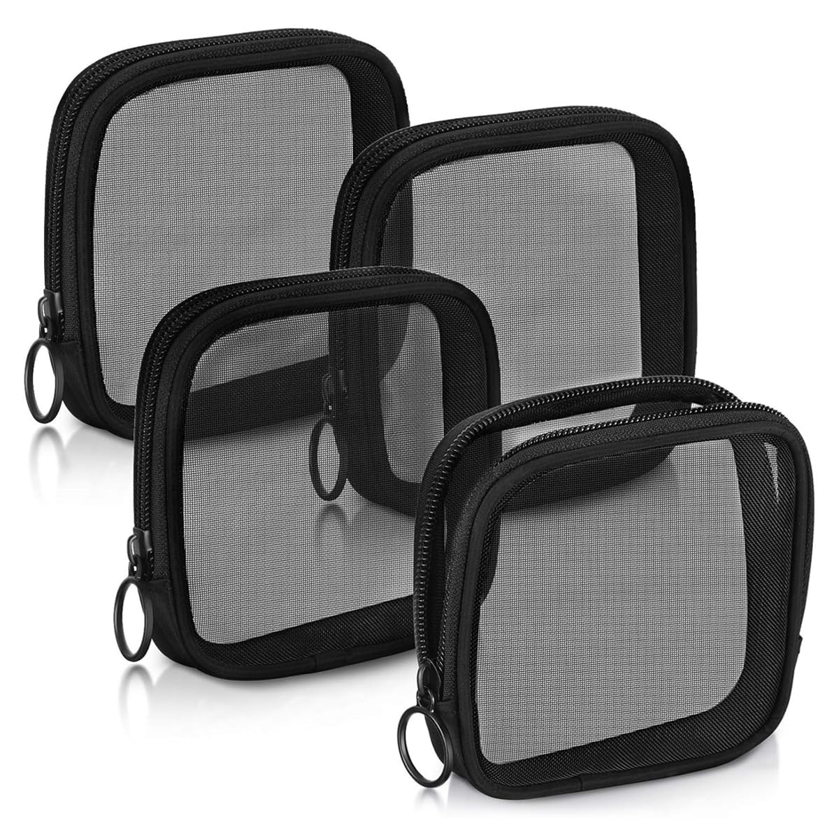 HASTHIP® Bolsa de Maquillaje de Viaje Kawaii Nylon,Neceser Impermeable Transparente Portátil,Organizador Cosmético y Artículos Tocador para Mujer y Hombre Estuche
