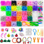 HASTHIP® Loom Bands Kit for Kids Girls,Rainbow Looms Rubber Band Craft Friendship Bracelet Making Loom Band Set With Braiding Tools,