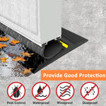 Rubber Door Sweep Weatherproof Door Seal Strip Non-sticky Door Window Weather Stripping, Door Weatherstrip, Door Seal Strips, Weather Stripping for Doors and Windows, 88mm width, 9.84ft