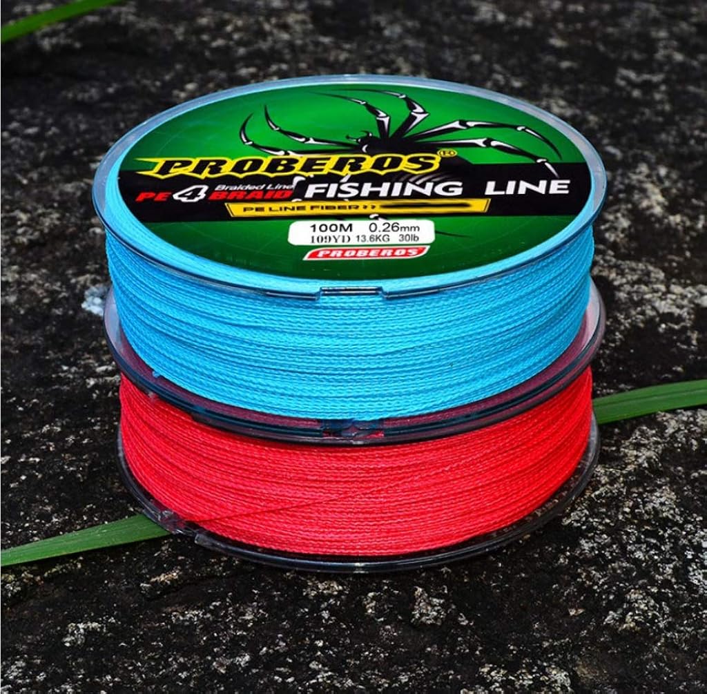 HASTHIP® Línea de Pesca Trenzada PE 4 Hilos 0.45mm 70LB 100M,Alta Resistencia y Durabilidad,Monofilamento de Bajo Estiramiento para Largos Lanzamientos Accesorio Pesca Verde (31.7KG