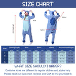 HASTHIP® Sleeping Pajamas for Teens & Adults Cute Stitch Flannel Sleeping Pajamas Stitch Cosplay Hoodie Pajamas Sleeping Pajamas Soft Plush Sleeping Pajamas for Sleepovers Pajamas Party, M