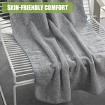 HASTHIP Bamboo Bath Towel for Home and Spa Use featuring Super Absorbent 55x27 in Soft Cotton Blend | Grey