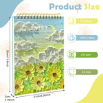 HASTHIP A4 Sketching Book for Drawing and Painting with 60 Tearable Sheets | Spiral Bound Hard Cover