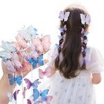 HASTHIP® Clips de Cabello para Niñas 6 Piezas - 3 Pares de Hermosos Pasadores Lazo con Perlas y Borlas,No Deslizantes,Coloridos Estilo Y2K Retro Accesorios Seguros y Livianos para