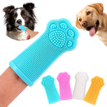 HASTHIP® Dog Finger Toothbrush 4-Pack, Soft Silicone Finger Toothbrush for Dogs and Cats, Pet Dental Care Tooth Brushing Kit for Medium and Large Dogs, Puppy Oral Hygiene Teeth Cleaner