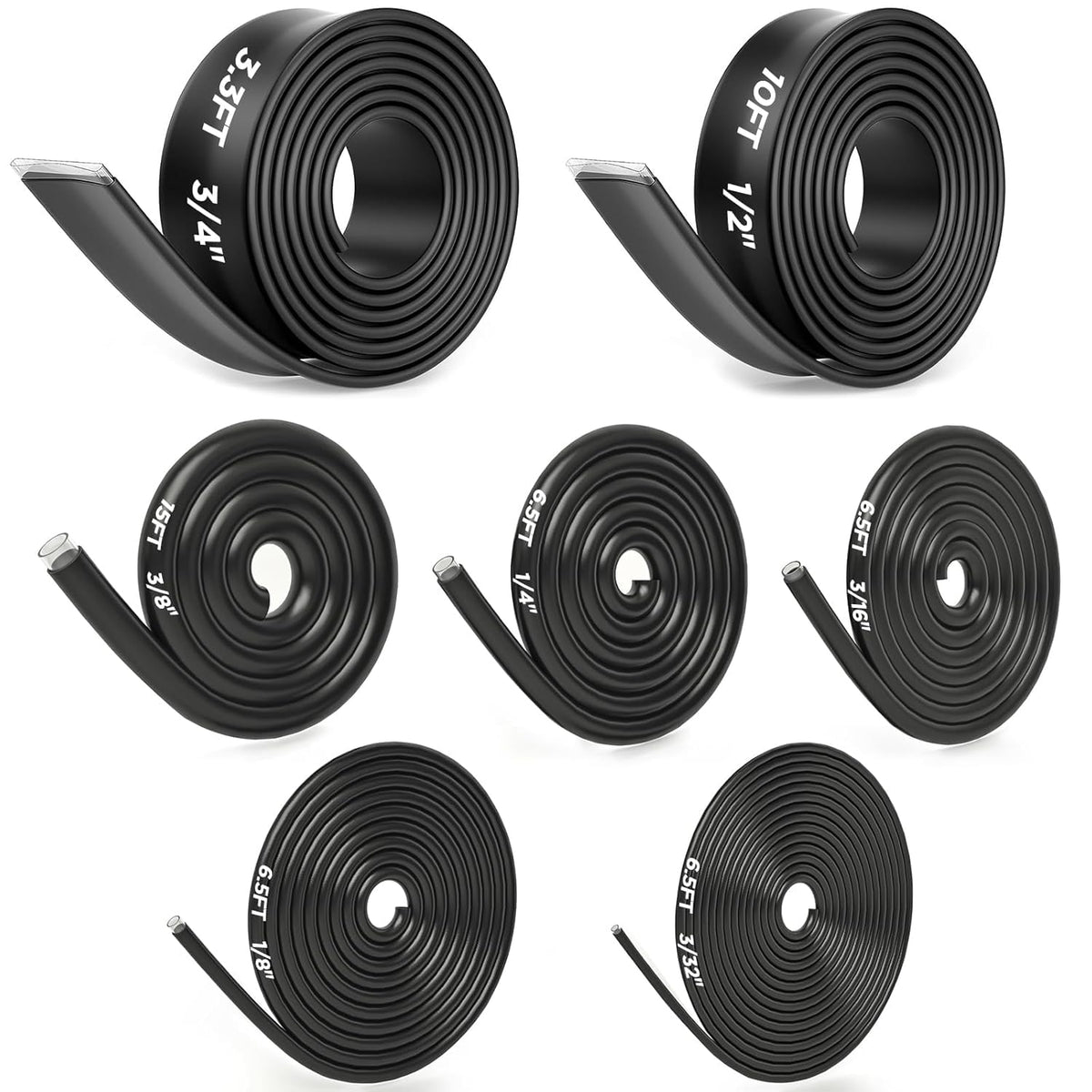 HASTHIP® Tubo Termocontraíble 3:1 con Adhesivo Interno, Aislante Eléctrico Impermeable de Grado Marino, Resistente al Aceite y Desgaste, Kit de 10 Tamaños (10M) para Uso Doméstico e Industrial -