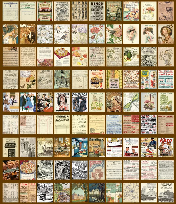 HASTHIP Sticker Book for Journal featuring 800 Sheets Vintage Scrapbook Stickers | DIY Album and Art Crafts