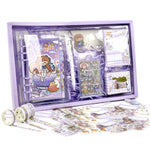 HASTHIP Paper Journal Kit for Scrapbooking with A6 Notebook 5 Washi Tapes and Carving Cutter