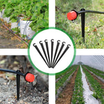 HASTHIP Micro Pipe Drip Holder Support Stakes 200 pcs 4.3 in for Garden and Lawn | UV Resistant Plastic Irrigation Tubing Support
