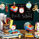 HASTHIP Back to School Supplies for Classroom Decor with 30 Pcs Wooden Charms and 10 m Jute Rope