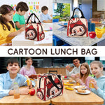 HASTHIP Lunch Bag for School and Office with Insulated Liner and Zipper | 23x13x20cm Portable Picnic Pouch