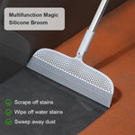 HASTHIP Squeegee Wiper Broom for Wet and Dry Floors featuring 41 in Steel Handle and Flexible Head