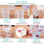 HASTHIP Coaster Resin Moulds Set for DIY Art Crafts with 5pcs 3.54 in Round Silicone Moulds | Easy Demoulding and Reusable