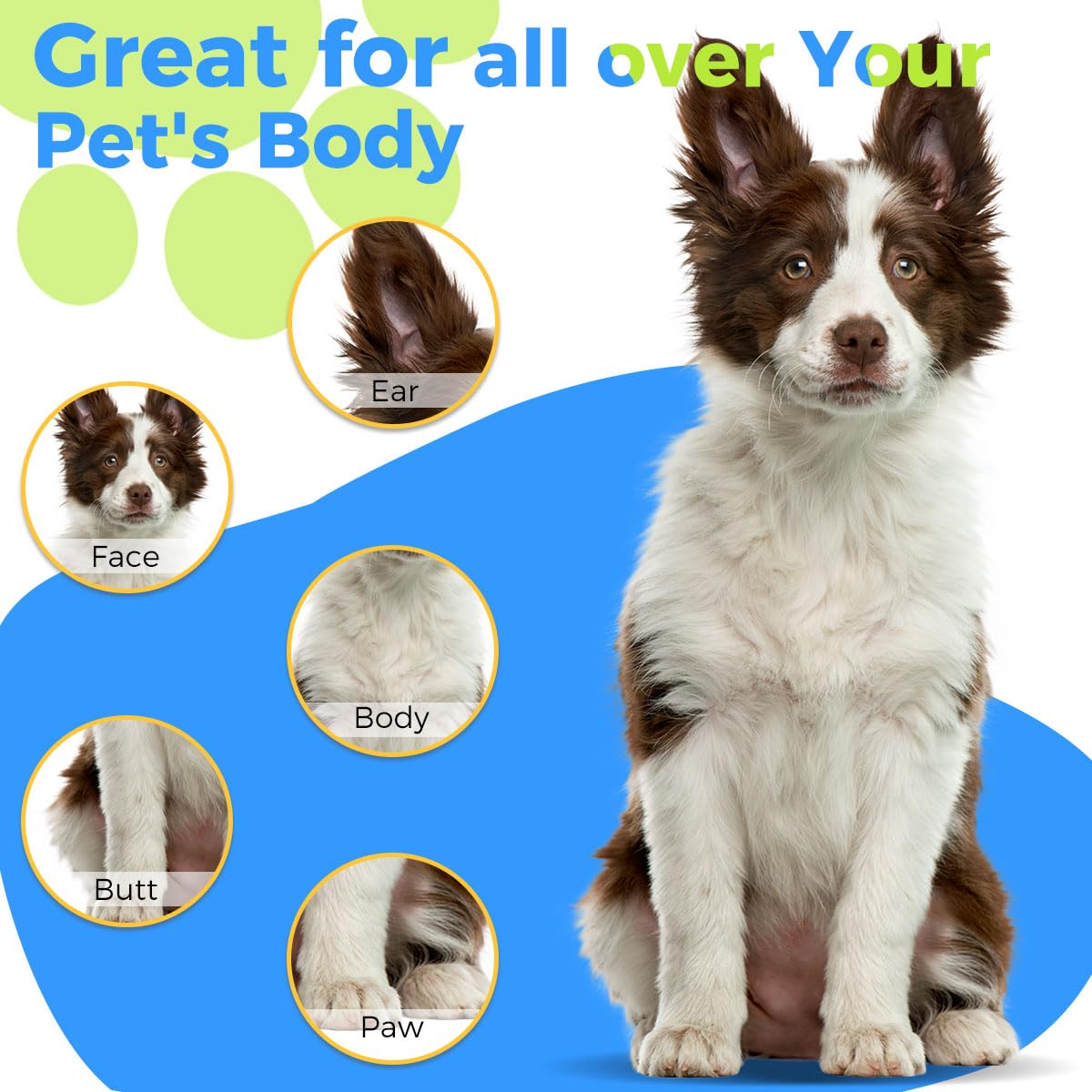 HASTHIP® 20 pair Pet Glove Wipes for Dogs