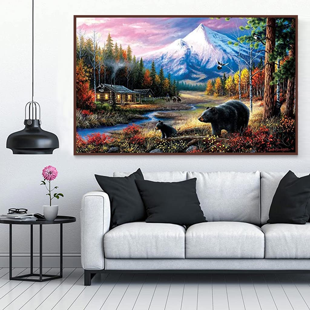 HASTHIP 5D Diamond Painting Kit for Adults with Full Drill Canvas 27.5×15.7 in | DIY Rhinestone Art Home Wall Decor