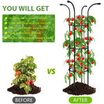 HASTHIP Flower Trellis for Climbing Plants 130cm with Open Roof Design | Sheathed Steel Frame