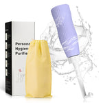 HASTHIP® Peri Bottle, 500ml Portable Travel Bidet with Bag, with 2 Interchangeable Spray Nozzles Travel Bidet with Storage Bag Cleansing Bidet Sprayer for Personal Hygiene Care, Postpartum Perineal