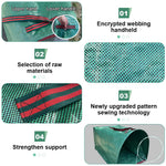 HASTHIP Garden Waste Bag for Leaf Collecting featuring 200L Capacity and Dustpan Shape | Reusable PP