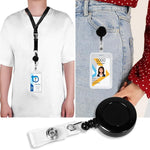 HASTHIP® 2 Pack Transparent Plastic Vertical Badge Holders