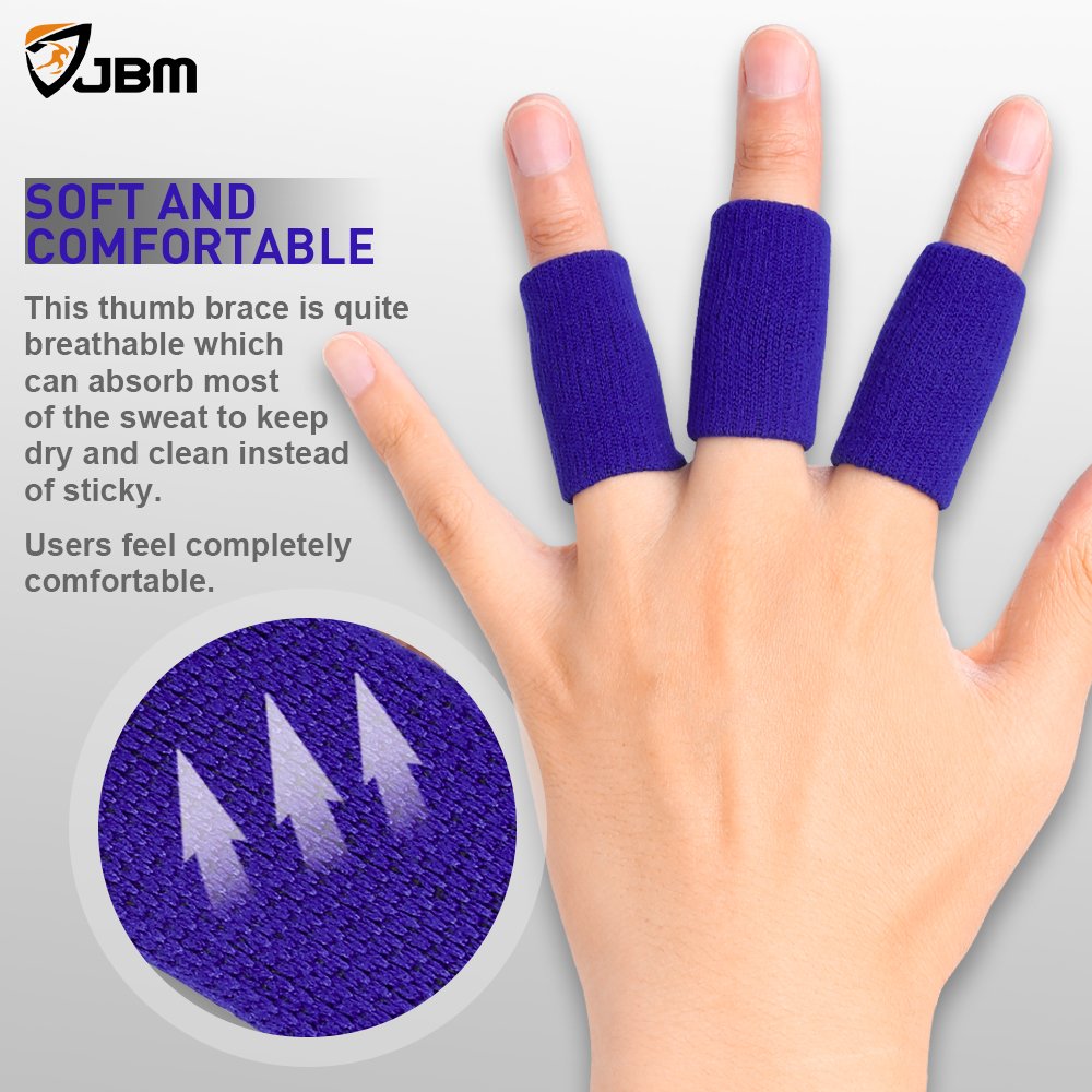 HASTHIP® 5 pair Finger Sleeves Protectors for Pain Relief, Arthritis, Trigger Finger Adjustable Finger Splint Thumb Splint