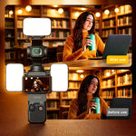 HASTHIP LED Fill Light for DJI Osmo Pocket 3, 3-Color Dimmable Camera Light Only