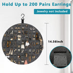 HASTHIP Earrings Organizer for Wall Display with Hook | Holds 200 Pairs Felt Board