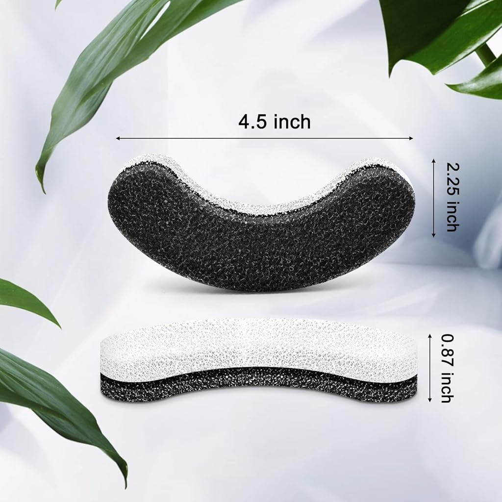 HASTHIP® Filtros de Repuesto para Fuente de Agua para Gatos 8PCS,Filtros Lavables con Sistema Triple Filtración,Carbón Activado y Resina Intercambio Compatibles con Bebederos Mascotas