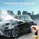 HASTHIP Car Washer Gun for Car and Garden with 10M Hose featuring Four Spray Modes | Alloy Nozzle