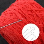 HASTHIP® 4 PCS Sewing Loop Turner Hook, 10.4 Inch Loop Turner Needle Hook with Latch Tongue Crochet ToolSewing Loop Turner Hook for Handmade Sewing Tools Silicone Beads Durable Metal