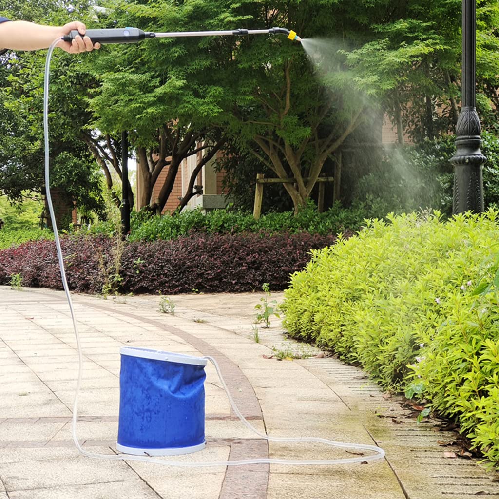 HASTHIP Electric Garden Sprayer for Agriculture with 12L Tank and Telescopic Wand | USB Rechargeable Pump with 4 Nozzles
