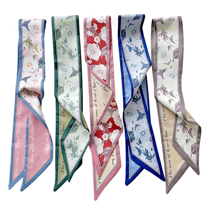 HASTHIP® 5-Piece Floral Hair Scarf Set for Women