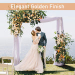 HASTHIP Square Balloon Arch Stand for Wedding and Party Backdrops 200CM Gold Set of 2