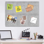 HASTHIP® 6Pcs Felt Bulletin Board Vision Board,30x30cm Self-Adhesive Wall Boards with 50pcs Drawing Pins,Felt Message for Paste Notes Photos Schedules (Grey)