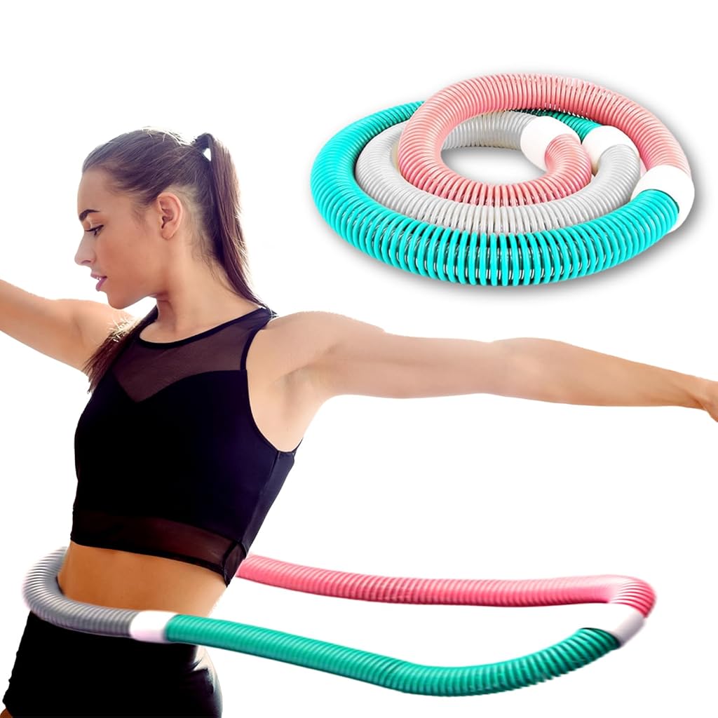 HASTHIP® Weighted Soft Hula Hoop for Adult Fitness, Weight Loss, Exercise – lbs Weighted Spring Hula Hoop, Higher Calorie Burn, No Bruising,