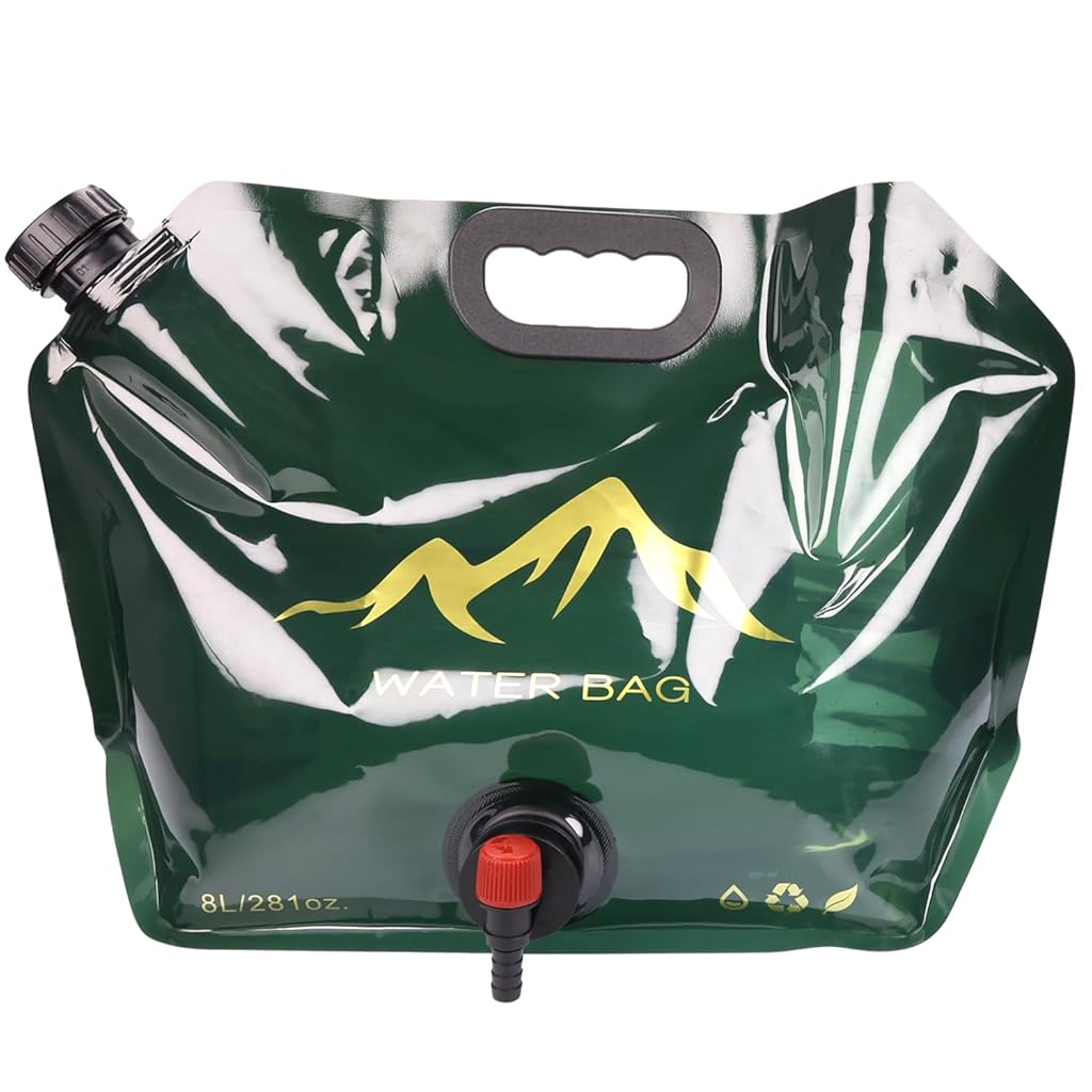 HASTHIP® Portable Foldable Water Bag with Spigot,10L Collapsible Water Container BPA-Free,Outdoor Camping Hiking Storage Tank with Tap Leakproof Lightweight Carrier for Travel Emergency Picnic