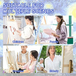 HASTHIP DIY Art Paint Kit by Number for Beginners with Pre Framed 15.7x19.6 in Canvas | Starry Night Painting Set