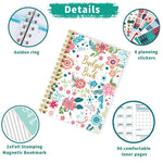 HASTHIP Planner Diary for Weekly and Monthly Scheduling with 70 Sheets and 8 Stickers | Goal Setting and Mindful Living