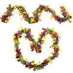 2Pcs Tinsel Garland Christmas Garland Decoration Hanging Garland 6.6ft Metallic Twist Multicolor Shining Garland for Birthday, Halloween, Home Decor, Party Decortion Items for Diwali Festival