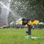 HASTHIP Water Sprinkler for Garden Lawn with Pulsating Impact Head 60 ft Coverage | 2 Pcs Plastic Adjustable Sprayer